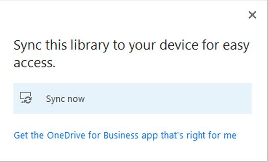 sync liberary to your device in sharepoint